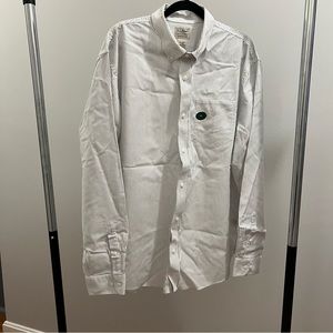 L.L.Bean Chambray Striped Long Sleeve Button Down Shirt